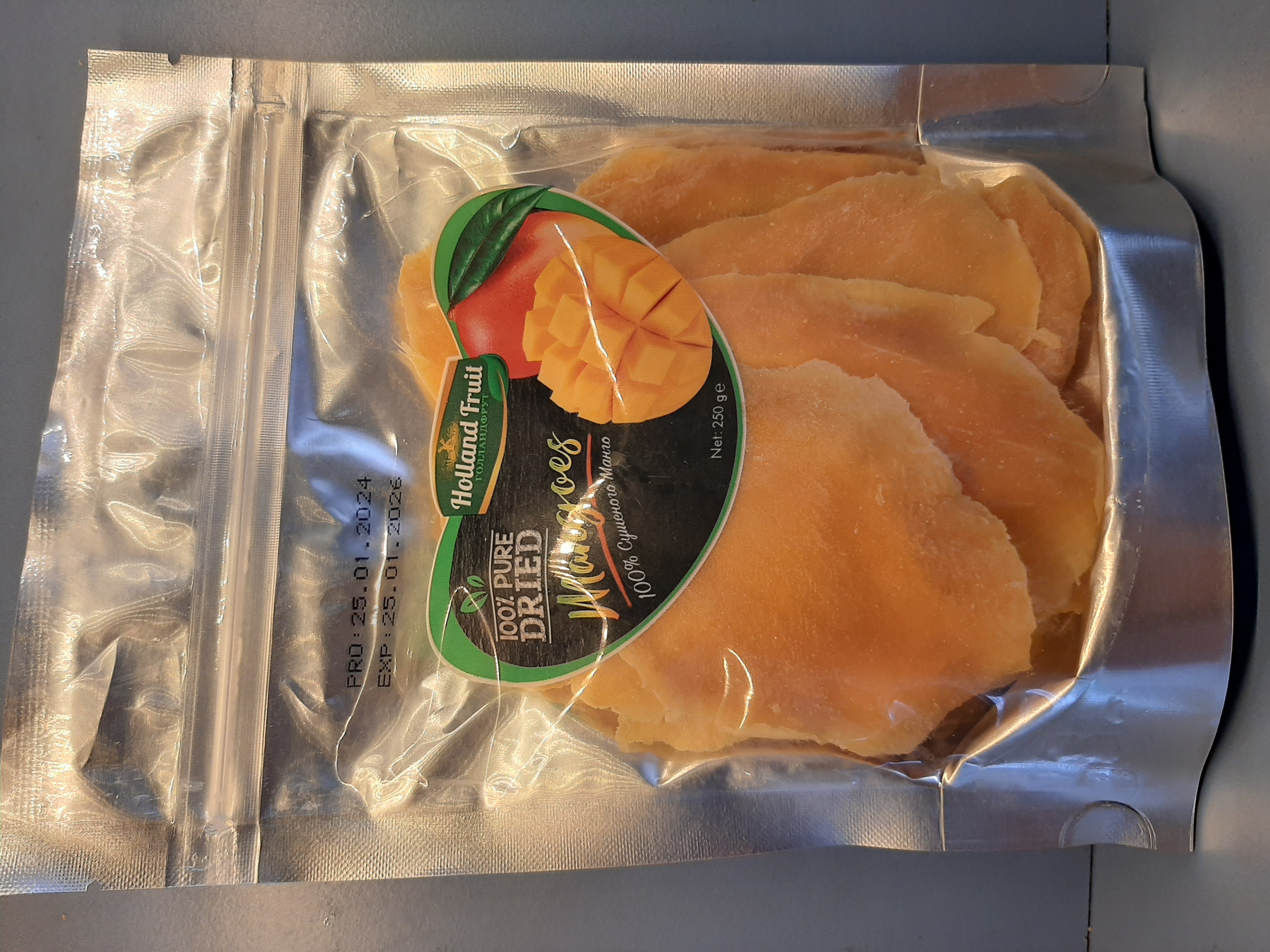 Манго натуральне, Holland Fruit 250 гр.