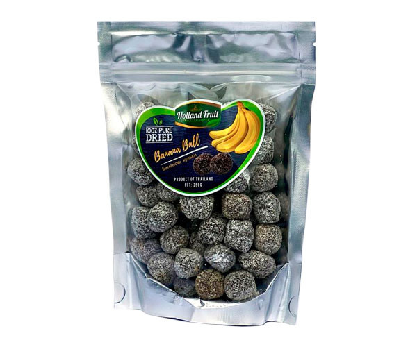 Бананові кульки з кокосом натуральні, Holland Fruit 250 гр.